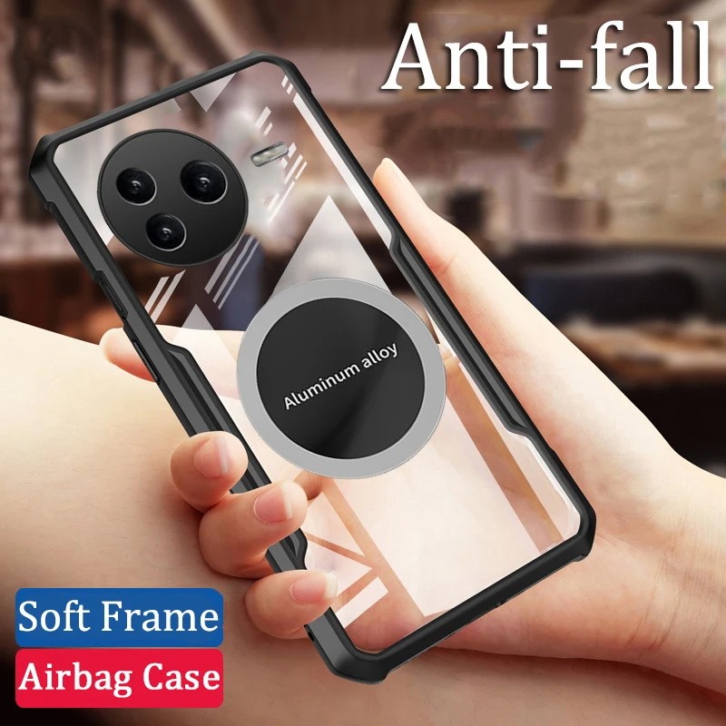 เคสโทรศัพท์สําหรับ POCO F7 F6 F5 Pro F7 Ultra F4 F3 GT POCOPhone F1 กรณีรถแผ่นแม่เหล็ก Clear การกระจายความร้อนกรณี