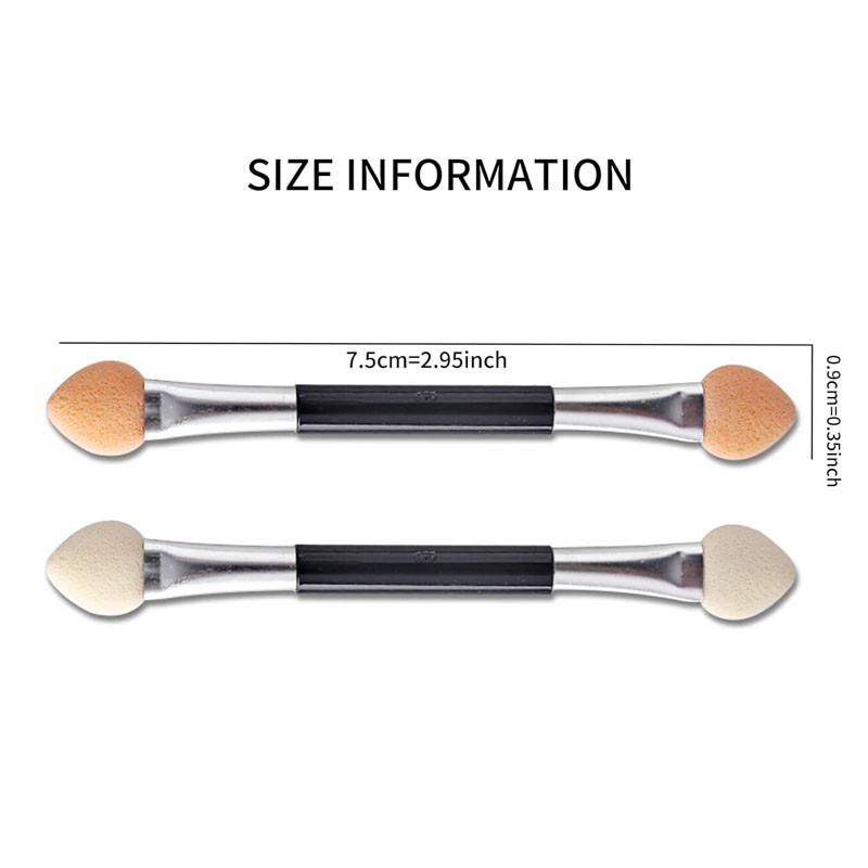 อายแชโดว์ Applicator Pro Sponge Double Ended Makeup Supplies แปรงทาอายแชโดว์แบบพกพา แปรงทาแป้งกระจกเล็บ ราคา ถูกที่สุด ดีลบีเคเค แกลเลอรีภาพที่ 6