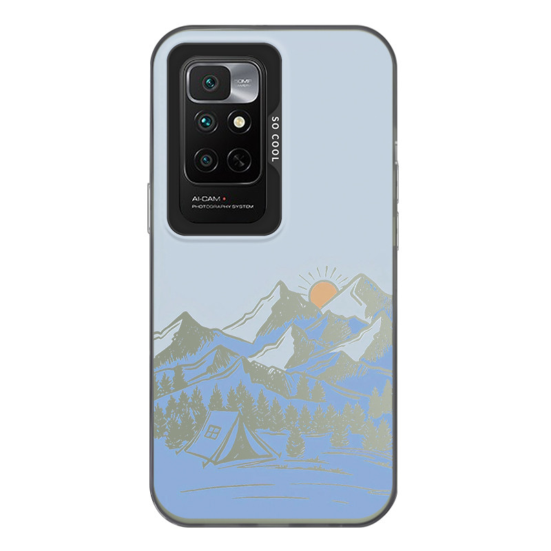 สําหรับ Xiaomi Redmi 10 - Redmi 10 4G , Sunrise on Snow,เคสโทรศัพท์ IMD ป้องกันการตกเคลือบคุณภาพสูง