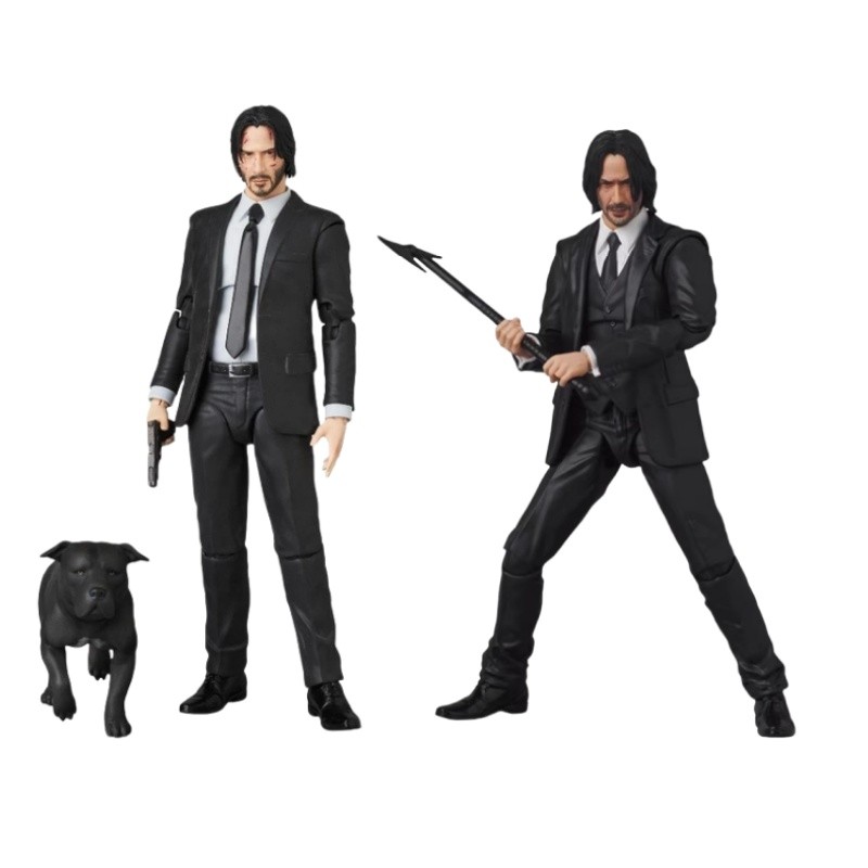 ภาพยนตร์แอ็คชั่น John Wick Keanu Reeves เช่น John Wick Mafex 085/212 Action Figure ของเล่น
