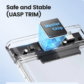 กล่องใส่ HDD กล่องใส่ฮาร์ดดิสก์แบบใส USB 3.0 SATA 2.5 ส่งถ่ายข้อมูลได้รวดเร็ว กล่องใส Harddisk SSD 2.5 inch USB3.0 แรง