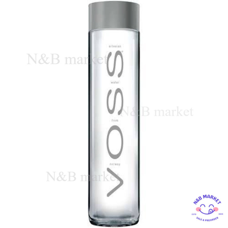 Voss still mineral water 800ml น้ำแร่ธรรมชาติ100% นำเข้าจากนอร์เวย์ ขวดแก้ว ใหญ่ หนา ห่อแน่น