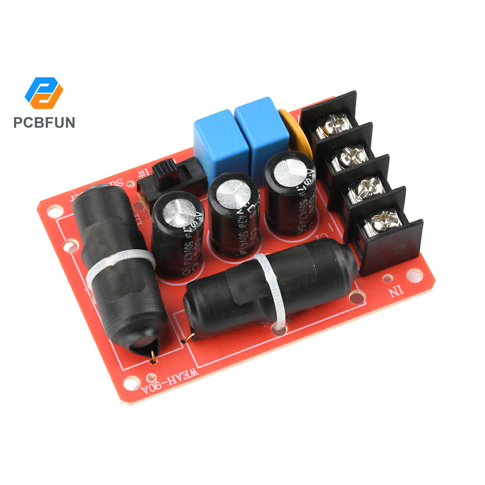 Pcbfun WEAH-90A 200W Solderless ลําโพงกําลังสูงซับวูฟเฟอร์โมดูลครอสโอเวอร์ 40Hz-500Hz