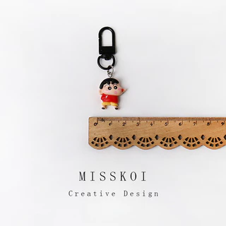 MISSKOI การ์ตูน Crayon Shin-Chan Series พวงกุญแจเครื่องประดับน่ารักทุกวันน่ารักสร้างสรรค์จี้ขนาดเล็ก