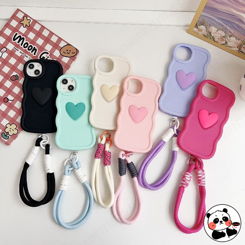 3d Waveสายรัดเคสโทรศัพท์สําหรับHuawei Nova Y90 Y71 Y70 7i 3i 2 P40 Lite 6 SE Pสมาร์ทPro Z Plus 2018 