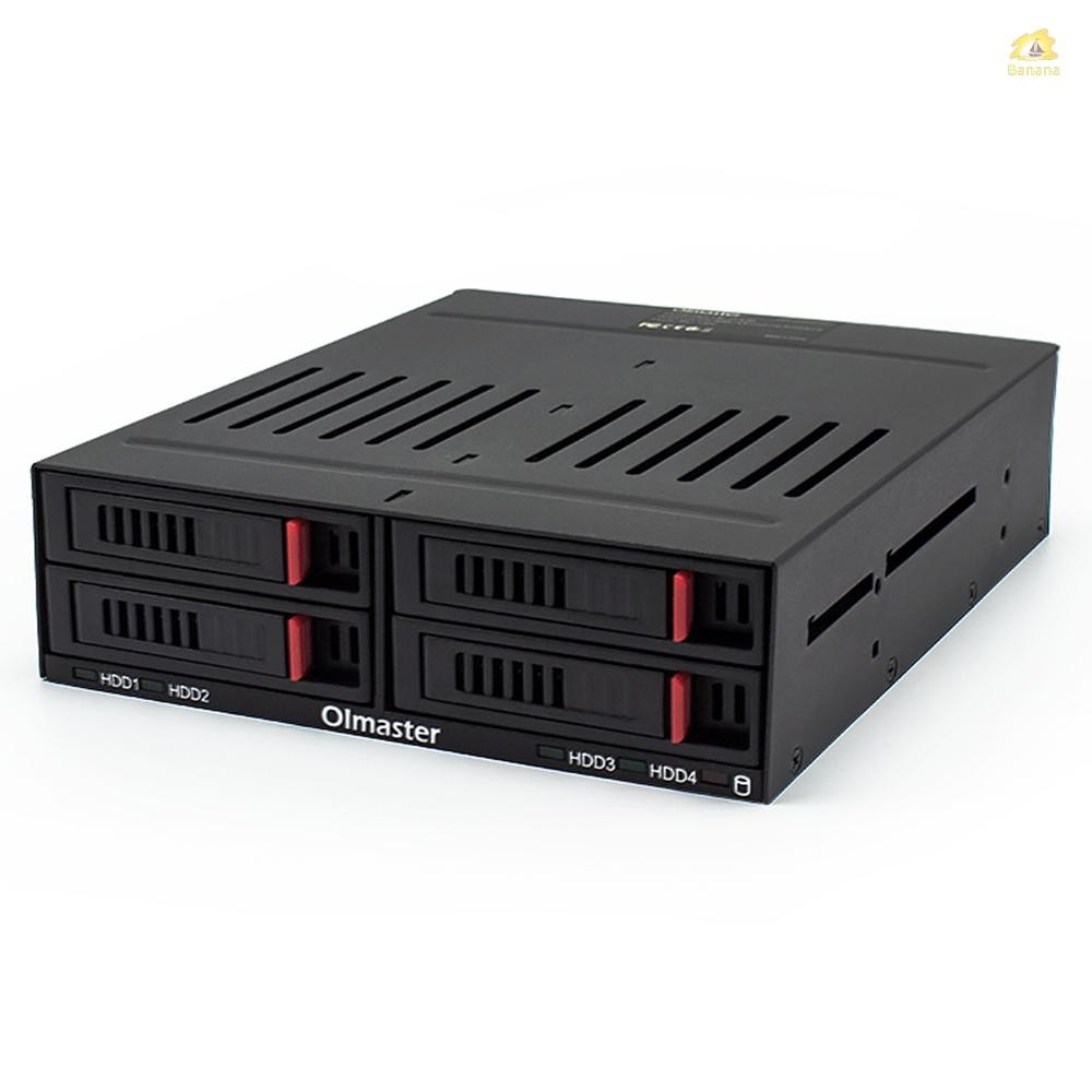 OImaster HE-2006 ชั้นวางฮาร์ดดิสก์ภายใน 4 ช่องรองรับ Four 2.5 นิ้ว SATA HDD/SSD ติดตั้งง่าย Plug and