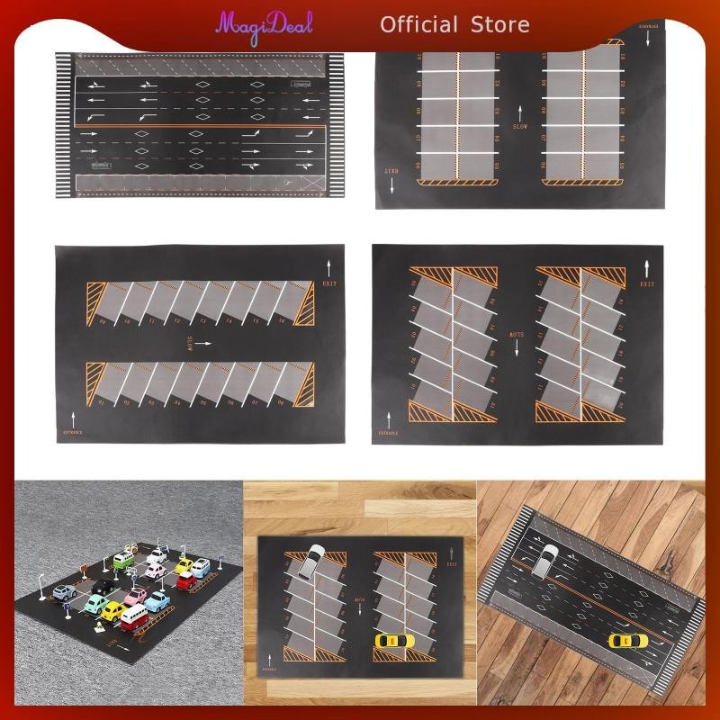 MagiDeal 1:64 Parking Lot Mat Non Slip Mini Car Garage Underground Garage Car Scene Mat