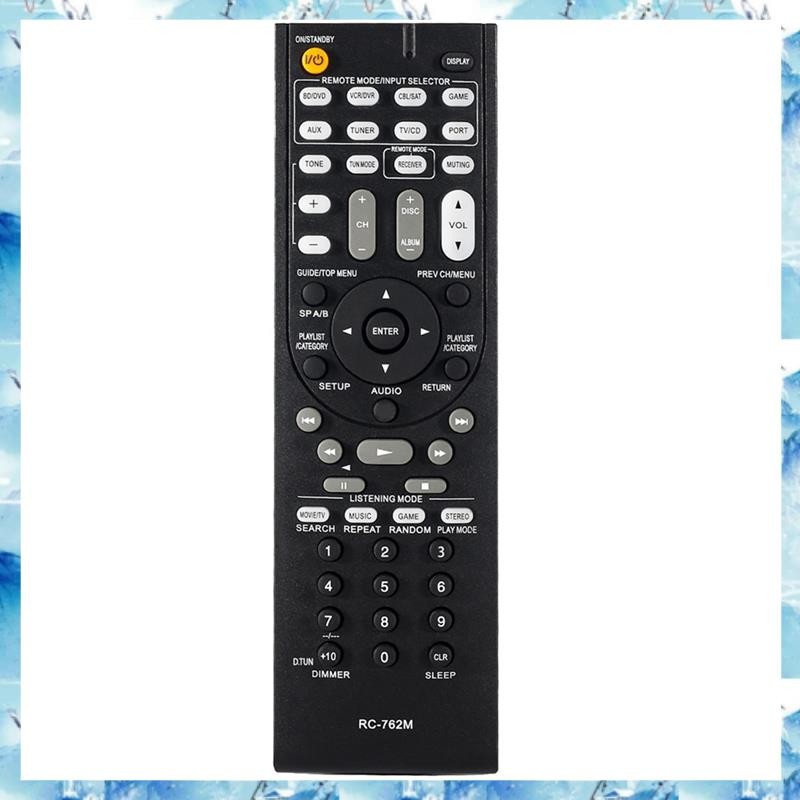 [ ] 1 ชิ้นรีโมทคอนโทรลเปลี่ยน RC-762M อุปกรณ์เสริมสําหรับตัวรับสัญญาณ AV HT-R380 HT-R290 HT-R390 HT-