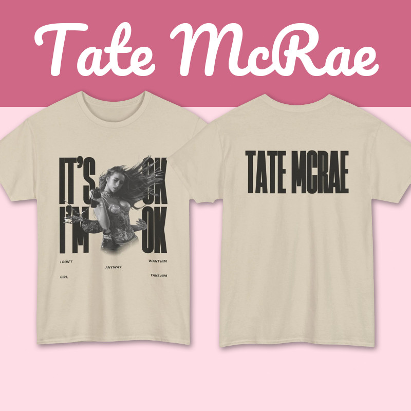 ใหม่ เสื้อ " ❤Tate McRae "  | Tate McRae ผ้าCotton 100% T-Shirt ใส่ได้ ทั้ง ชาย ใส่สบาย ไม่หด ไม่ย้