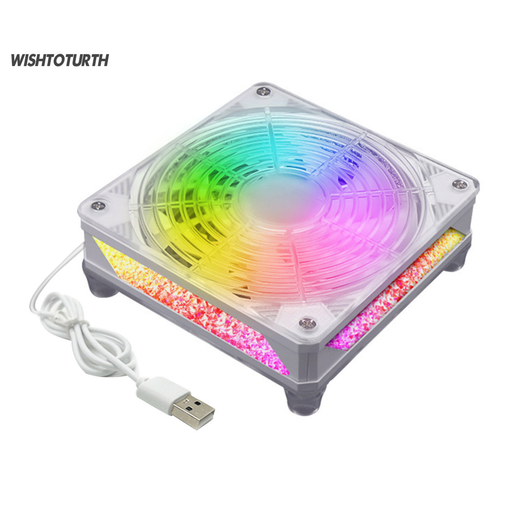 ☼น้ําหนักพัดลมเงียบพัดลมตั้งโต๊ะมินิคอมพิวเตอร์ ยูเอสบี พัดลมระบายความร้อนสําหรับ หุ่นยนต์ ทีวีกล่องเราเตอร์กระจายความร้อนที่มีประสิทธิภาพการดําเนินงานใบ้เหมาะสําอา - รูปที่ 7