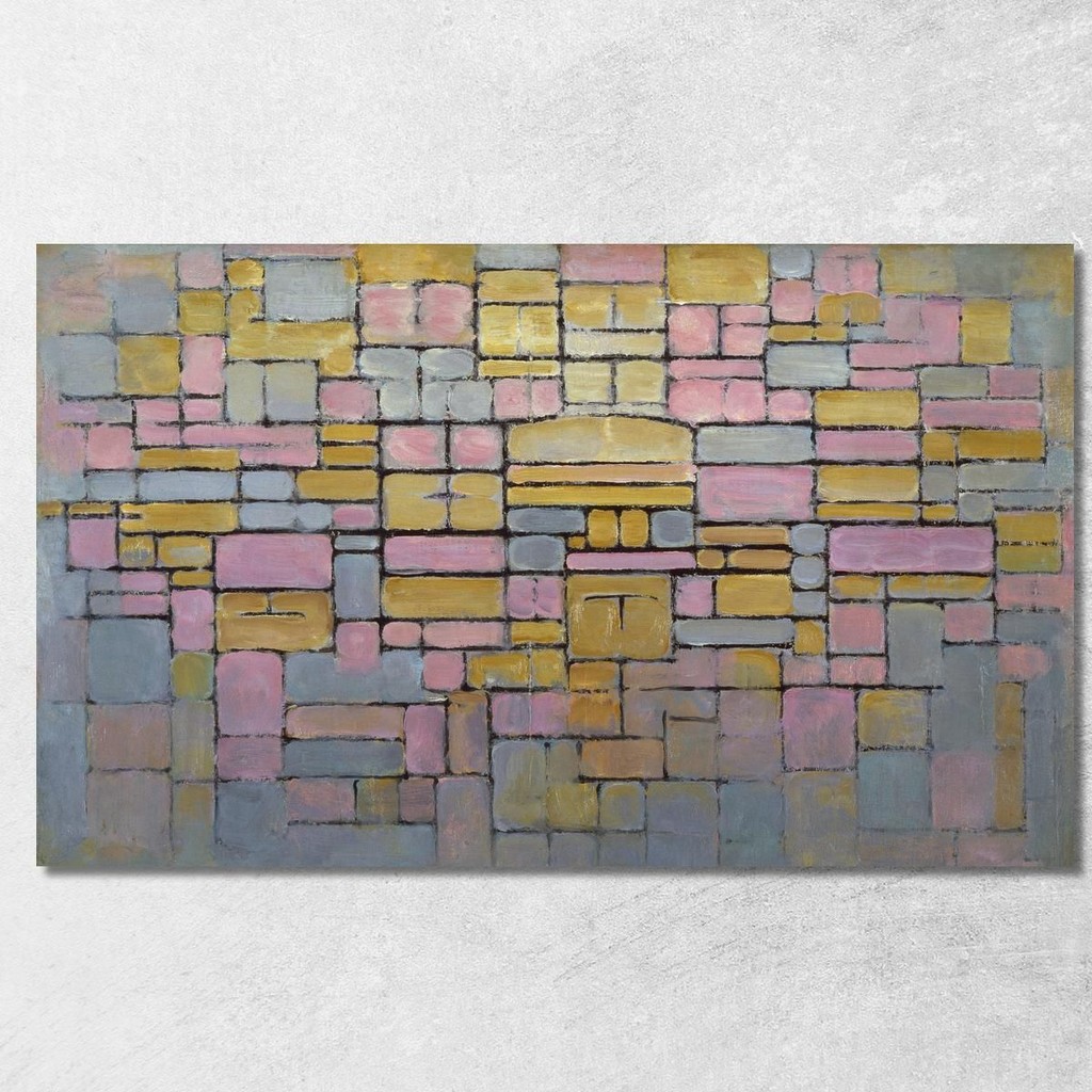 Tableau No. 2 Composition Piet Mondrian, pmn66 ภาพพิมพ์บนผ้าใบแคนวาส
