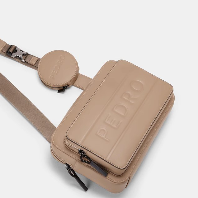 Pedro Zipper 0101 กระเป๋าใส่เหรียญจี้กระเป๋าสี่เหลี่ยม