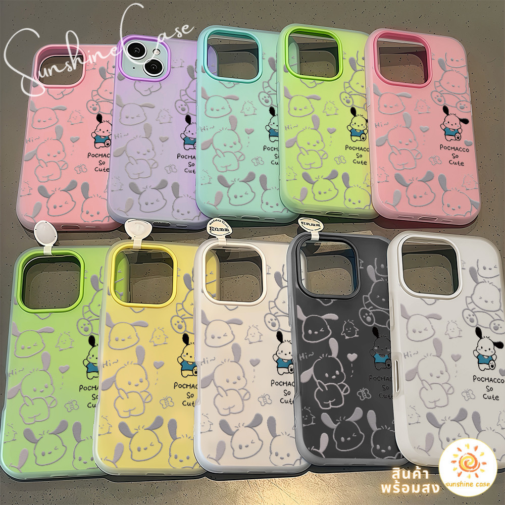 ส่งจากไทย เคสโทรศัพท์มือถือ เยลลี่ เคสแบบสองขั้น น่ารัก For IPhone16 15 14 13 12 11 6 7 8 plus Pro P