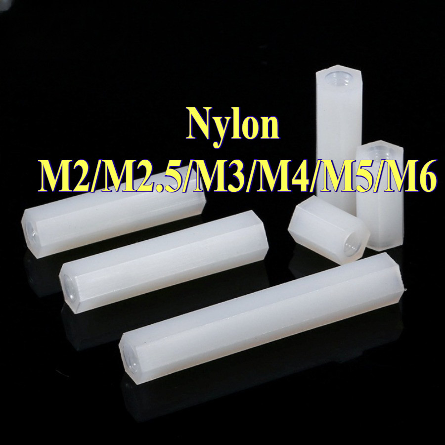 Nylon Spacer สีขาว FF เสารองบอร์ด ไนลอน เมียเมีย DIY รูปที่ 5