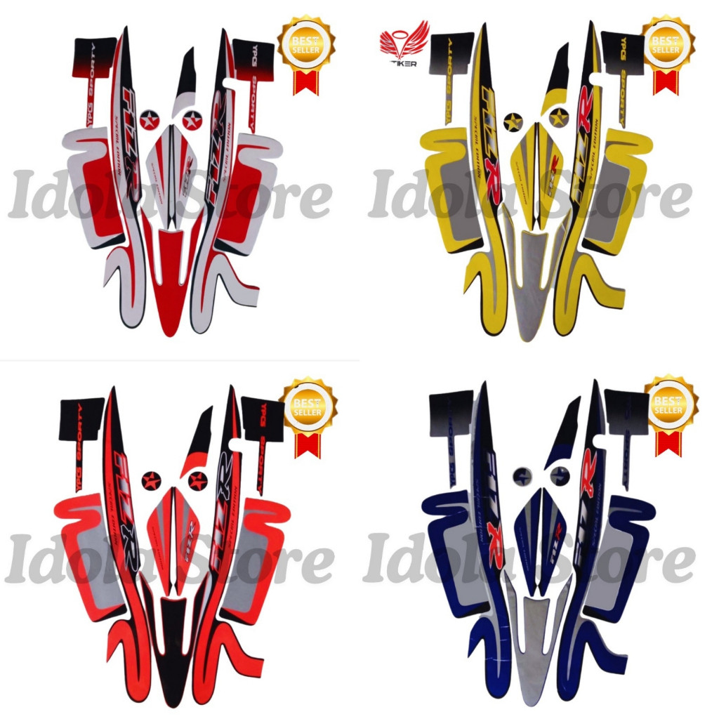 Yamaha F1ZR 2001 Caltex Striping Stickers List Best F1ZR 2001 Caltex Standard Stickers