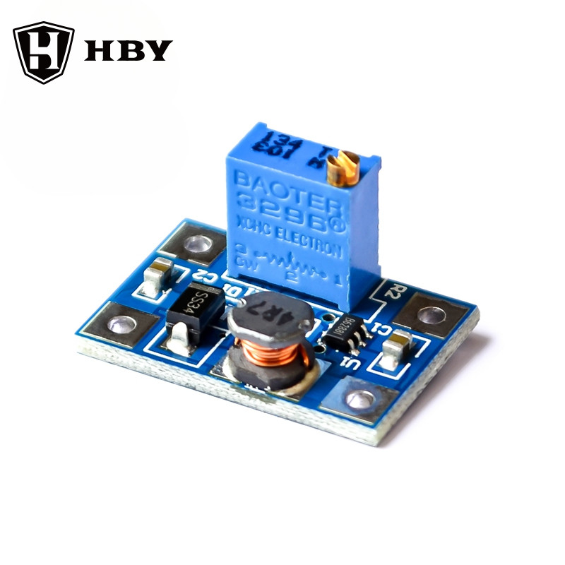 Dc-dc SX1308 โมดูลไฟแบบปรับได้ Step-UP Boost Conver