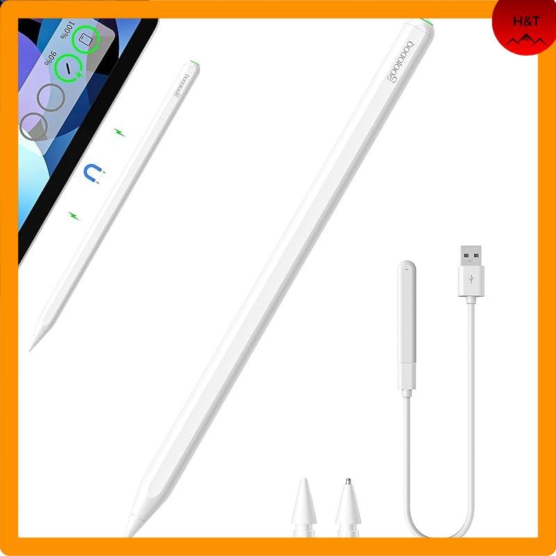 GOOJODOQ new GD13+ stylus pen, wireless charging + Type-C charging, touch pen for iPad, Bluetooth pe