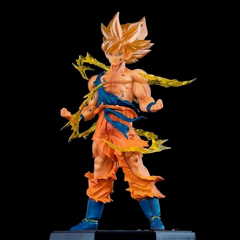 [Thsgrt1] Dragon Ball Goku Action Figure Super Saiyan Model Gifts ตุ๊กตาสะสม [TH]