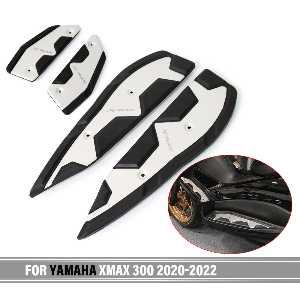 สําหรับYamaha X-MAX 250 300 XMAX 400 XMAX250 XMAX300 2020-2022 2021 XMAXรถจักรยานยนต์เท้าเหยียบแผ่นเ
