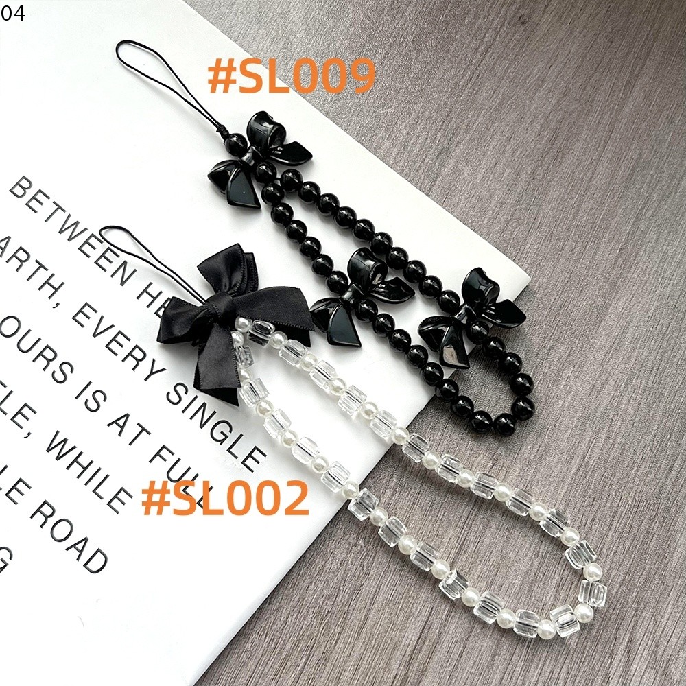 Phone Bracelets สายคล้องโทรศัพท์มือถือ สไตล์วินเทจ เชือกเส้นเล็ก แบบถัก สีน้ําตาล สีดํา สีขาว Senior แบบเรียบง่าย