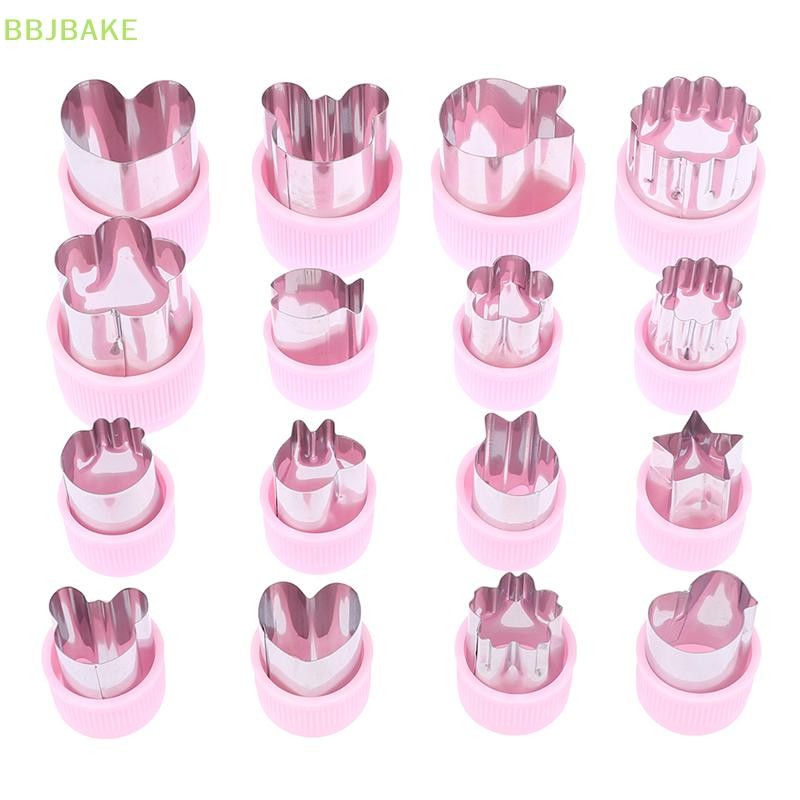 [FSBA] เครื่องตัดผักด้ามพลาสติกสีชมพูสแตนเลสผลไม้ Cutg Die เครื่องมือครัว KCB