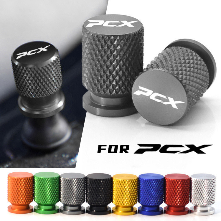 ฝาครอบวาล์วล้อรถจักรยานยนต์ CNC อะไหล่มอเตอร์ไซค์ FOR HONDA  PCX125 PCX 150 PCX160 จุกลมมอเตอร์ไซค์