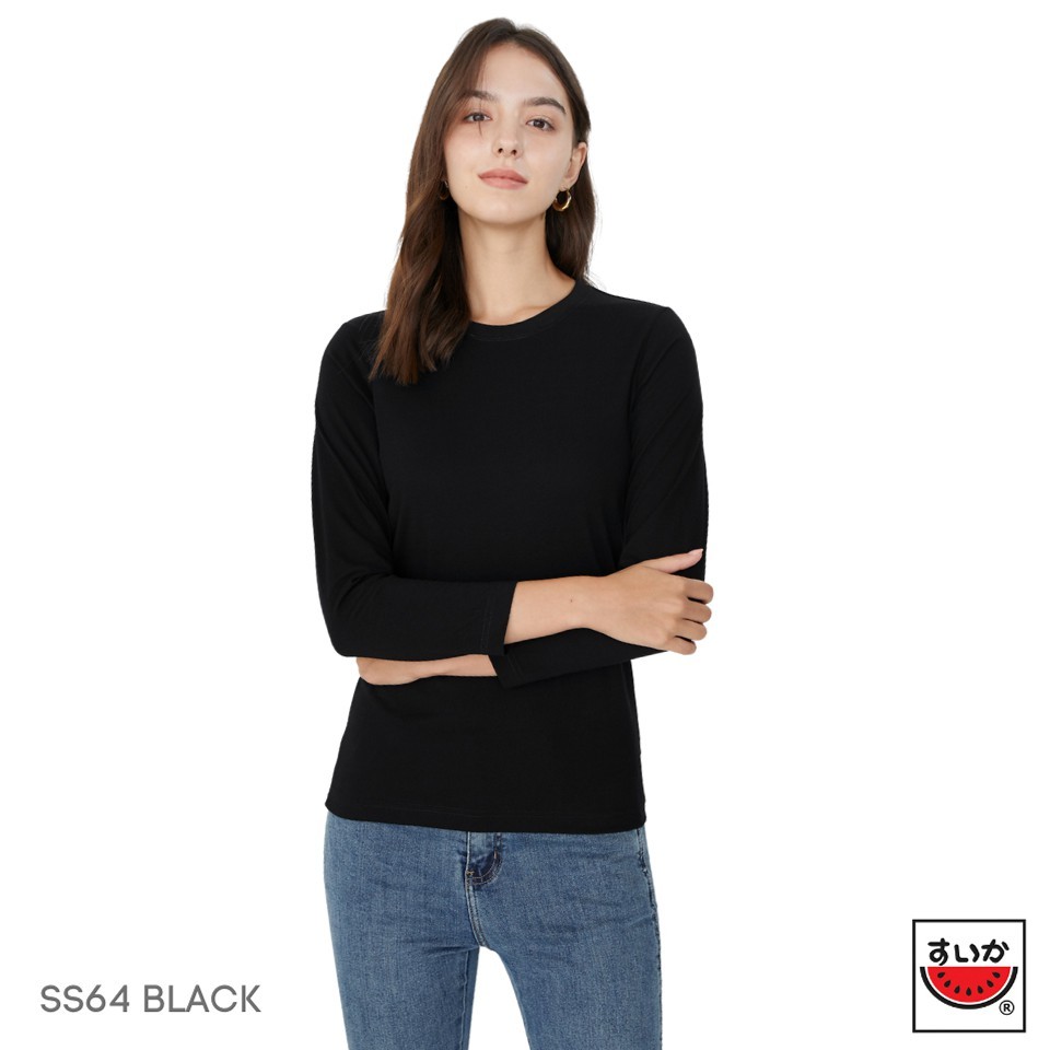 แตงโม (SUIKA) - เสื้อแตงโมคอกลมแขนยาว รุ่น SUPERSOFT LONGSLEEVES กลุ่มสี SS01 SS63 SS64