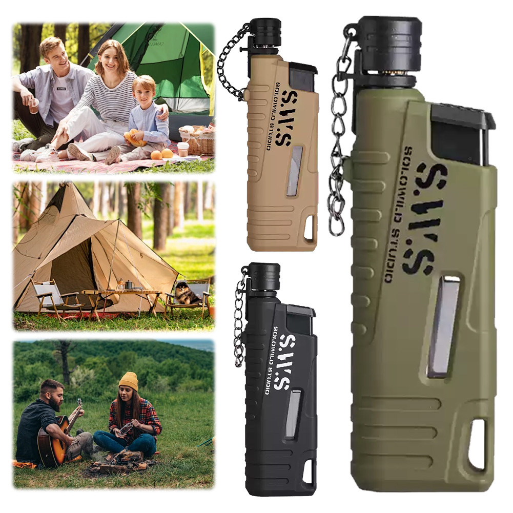 Camping Electronic Igniter Windproof Outdoor BBQ Igniter ของขวัญกันน้ําสําหรับผู้ชาย