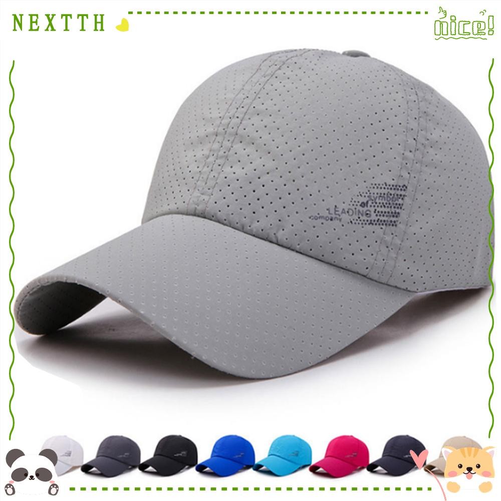 Nextth หมวกเบสบอลแห้งเร็วผู้ชายผู้หญิงแฟชั่นหมวกเบสบอลแบบปรับได้