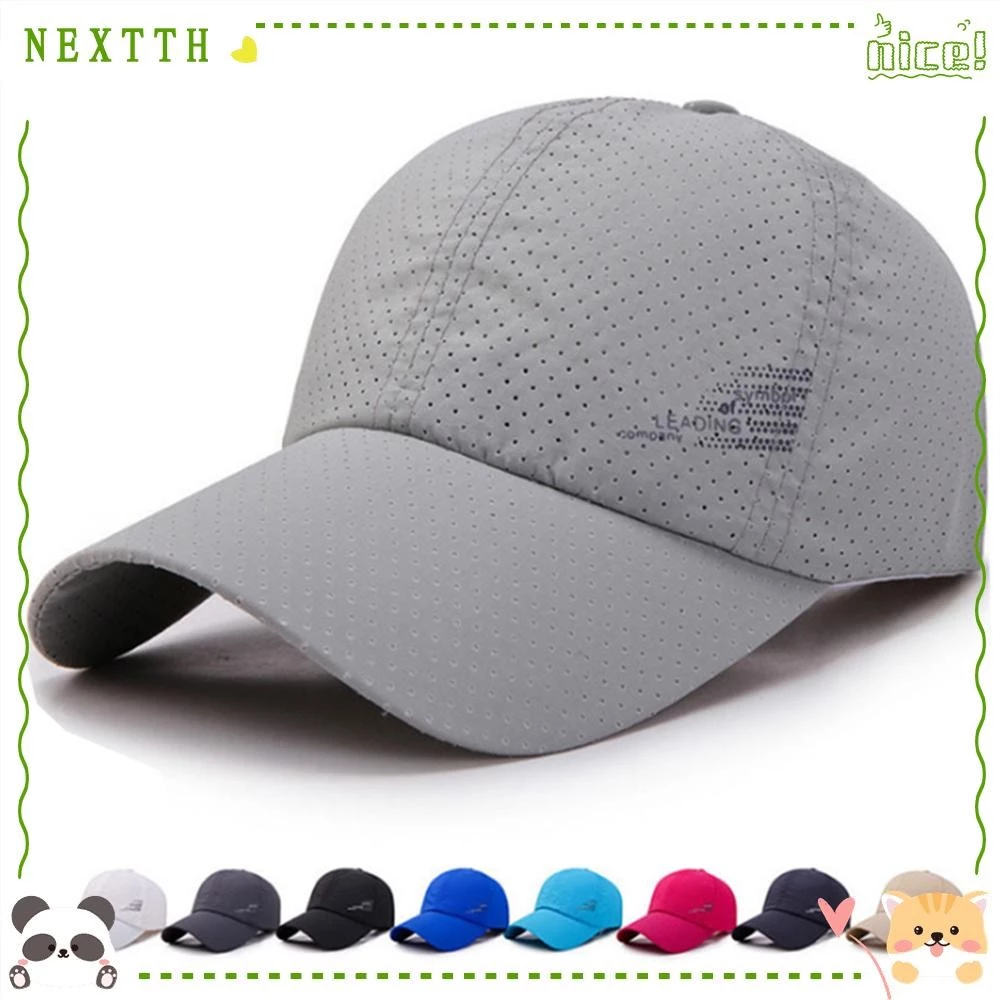 Nextth หมวกเบสบอลแห้งเร็วผู้ชายผู้หญิงแฟชั่นหมวกเบสบอลแบบปรับได้