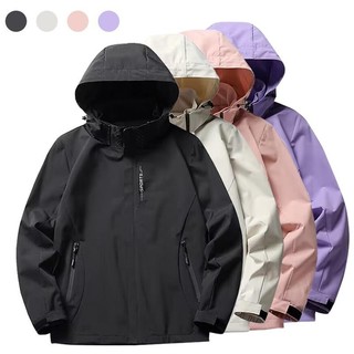 【Lalamove Bulky Delivery】COD Waterproof Jacket for Women Removeable Hoodie Windproof Jacket Sport Ultra-Light Windbreaker Jacket  White Pink Purple Black Jacket Men's Jacket