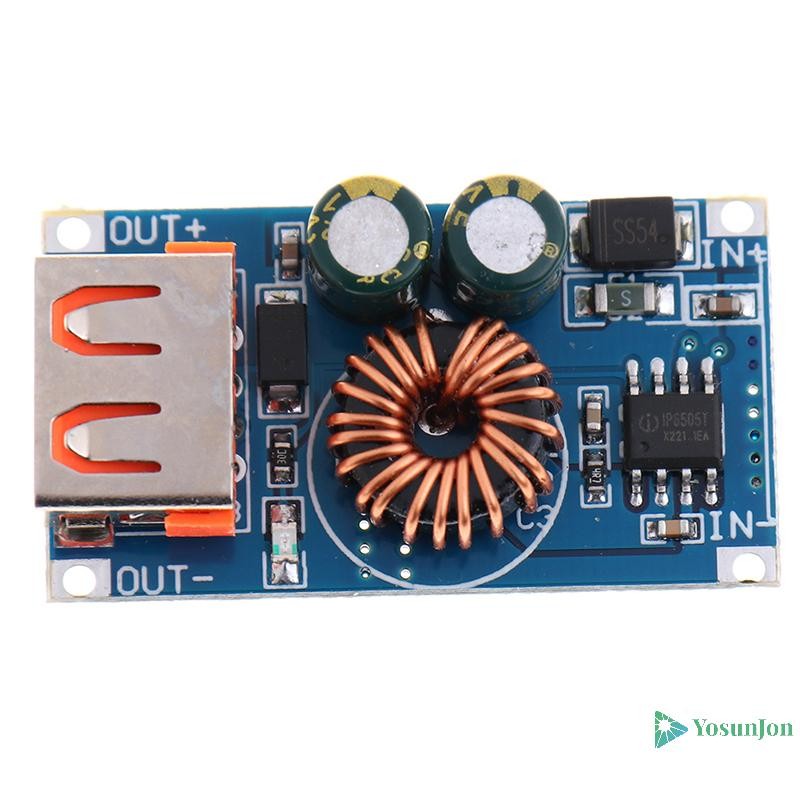 Yosunjon] โมดูลสเต็ปดาวน์ USB DC 12V 24V ถึง QC3.0 โทรศัพท์ชาร์จเร็วสําหรับ Huawei Samsung ใหม่