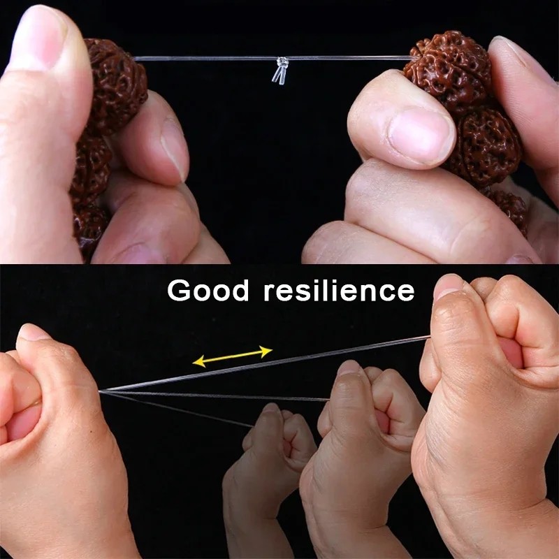 คริสตัลใส DIY Beading Stretch Cords Elastic Line เครื่องประดับทํา Supply Wire String Jeweleri ด้าย - รูปที่ 5