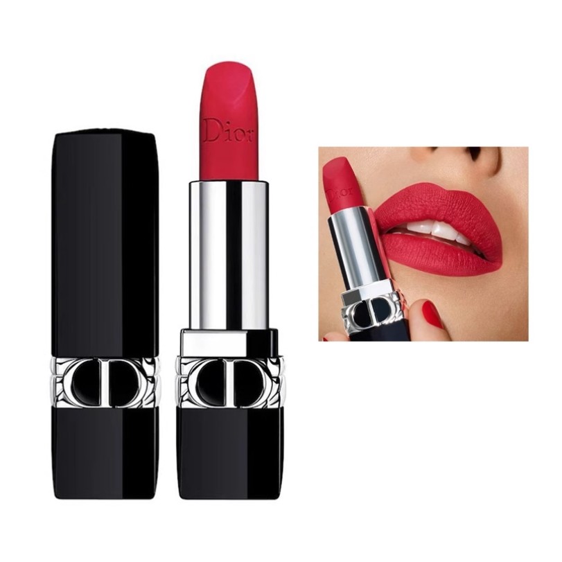 D*r Flame Blue Gold Mouth Red 3.5g Velvet 999 # 720# Matte 888 # 772 # Moisturizing 520# 080# 999#