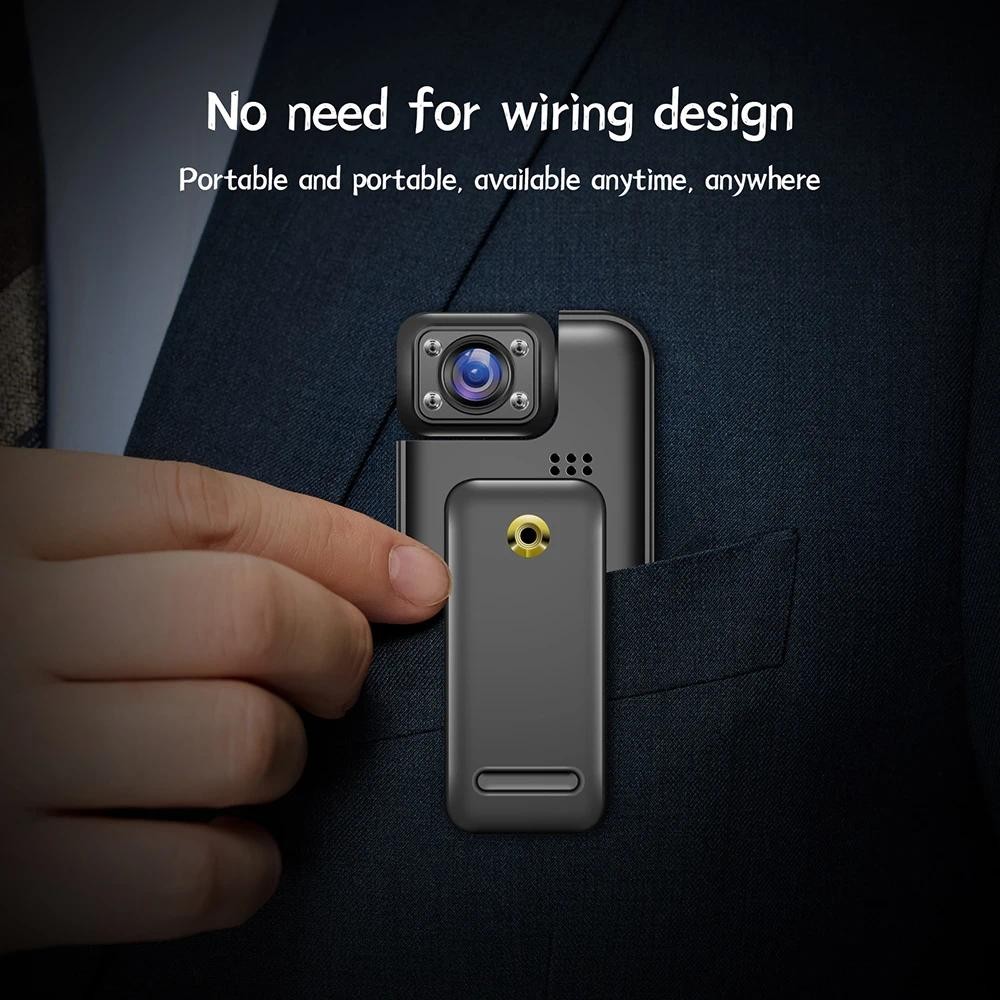 4k HD WiFi มินิกล้องแบบพกพาเครื่องบันทึกวิดีโอดิจิตอลตํารวจ Body Cam อินฟราเรด Night Vision กีฬา DV DVR 1080P กล้องวิดีโอขนาดเล็ก