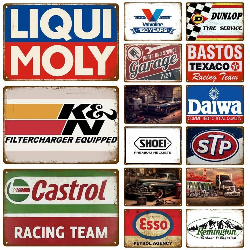 ป้ายตกแต่งผนังโรงรถน้ำมันเครื่องวินเทจ - ป้ายดีบุกอะไหล่รถยนต์สไตล์ชิค, ป้ายโลหะ Gulf Man Cave, ป้ายสถานีบริการน้ำมันย้อนยุคสำหรับบ้าน, สำนักงาน หรือบาร์