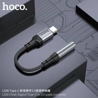 HOCO LS36 หัวแปลงหูฟัง Type-C & USB & iOS เป็น Aux 3.5mm รองรับ i15 / Pad ฟังเพลง คุยโทรศัพท์ได้ Audio Converter hc5