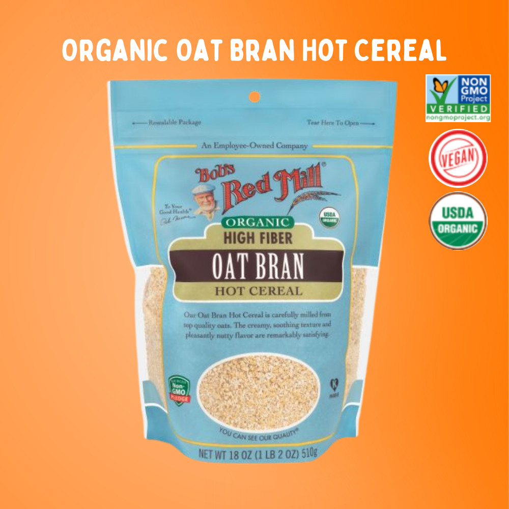 Bob’s Red Mill Organic Oat Bran Cereal  | บ๊อบ เรด มิลล์ รำข้าวโอ๊ตบด 510g