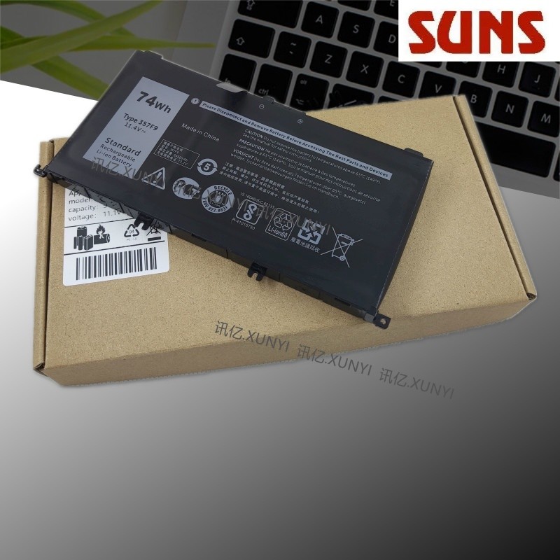 ✿แบตเตอรี่357F9สำหรับ Dell Inspiron 15-7000 7557 7559 7566 7567 7759 5577 P65F 0GFJ6 71JF4 11.4V 74W