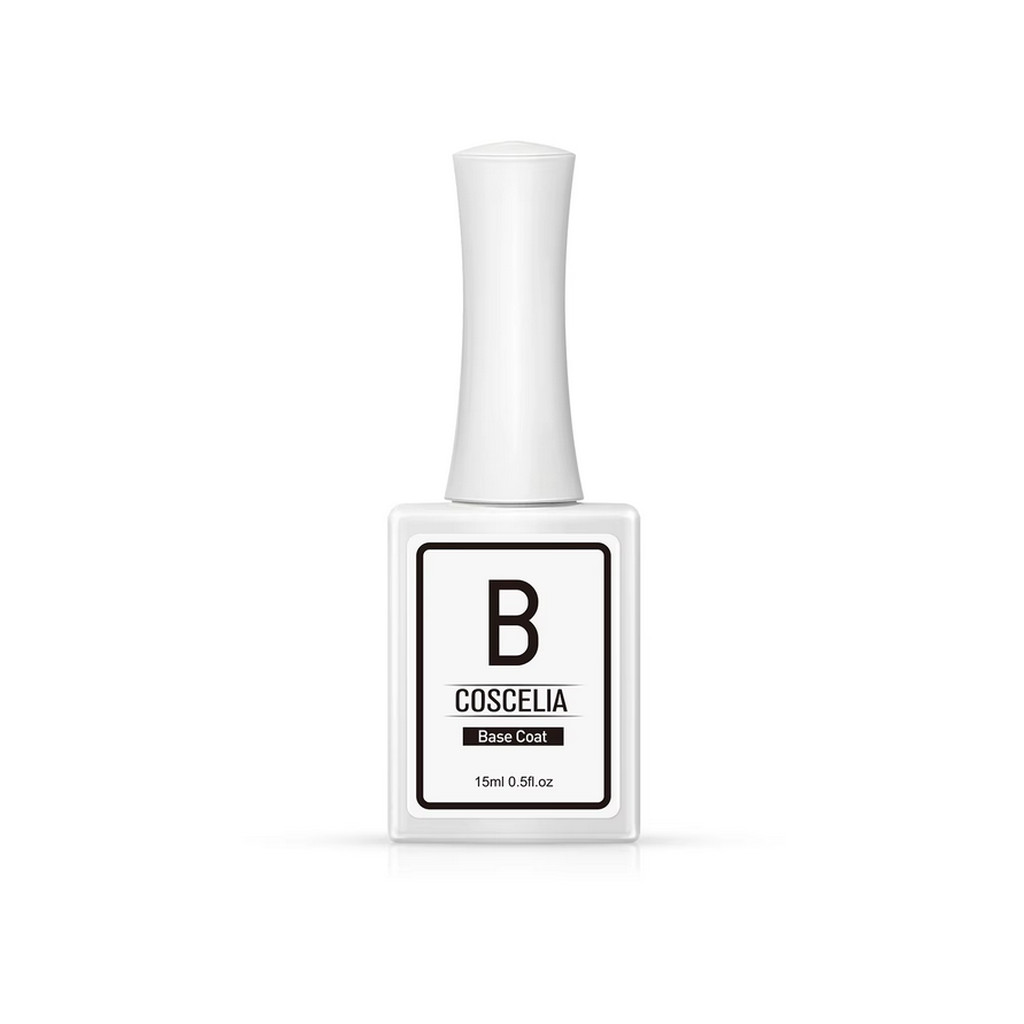 Base Coat Gel COSCELIA ( ขวดขาว15ml. ) เบสเจล สีทาเล็บเจล สำหรับรองพื้น ให้สีเจลเกาะแน่นขึ้น