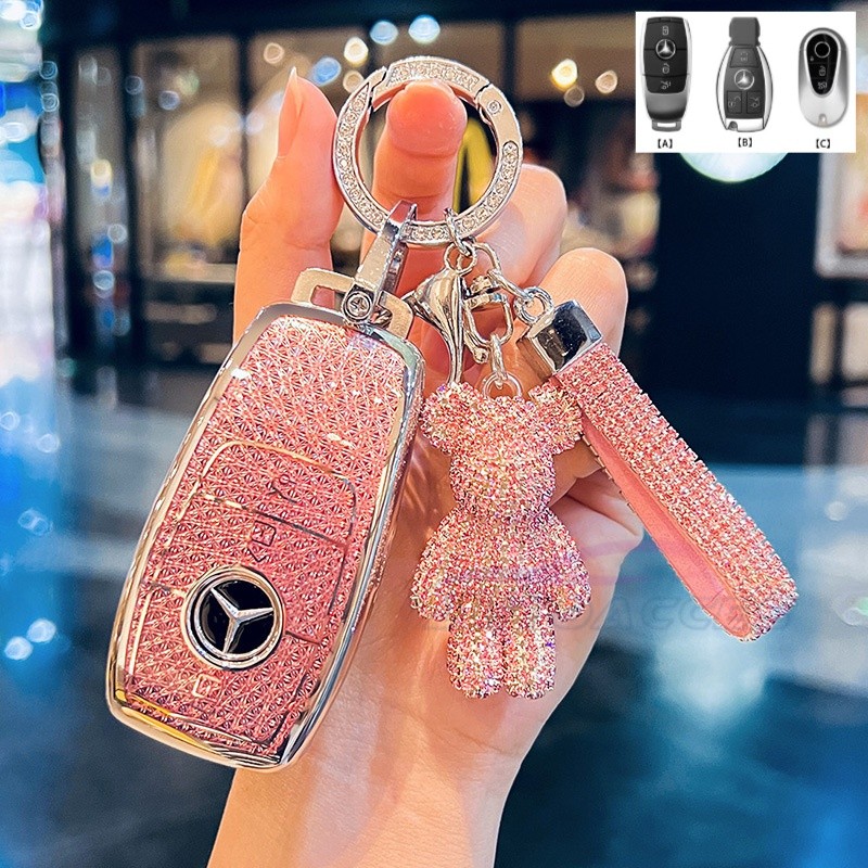 REMOTE Cat Key Case สำหรับ Mercedes Benz Maybach S580 A-B-C-M-CLA-CLS-E-G-GLB-GLE-R-SL Class AMG eqc
