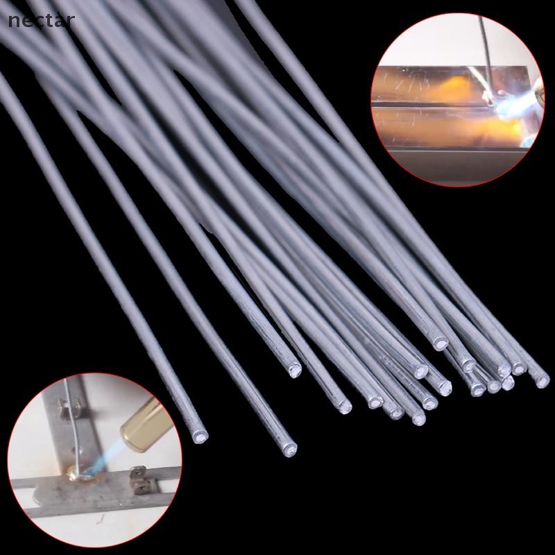 Tar 10 ชิ้น Flux cored อลูมิเนียมเชื่อมอิเล็กโทรดอุณหภูมิต่ํา brazing rods 500 มิลลิเมตร N