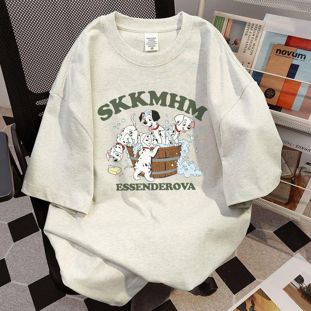 Top.street เกาหลี เสื้อยืด I PREFER HAVING YOUR แฟชั่น คอกลม t shirt ใส่สบาย ทรงหลวม oversize ใส่ได้ทั้งชาย-หญิง