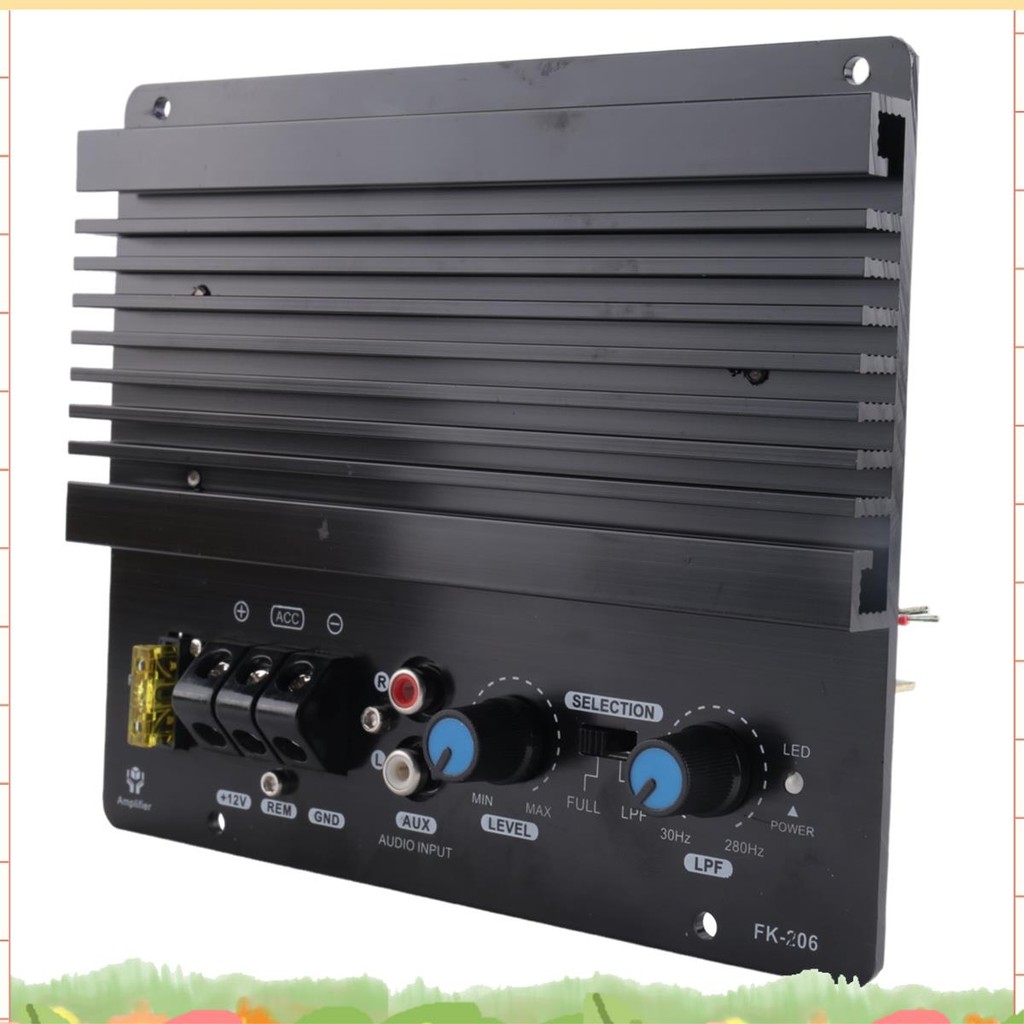 Super 1000W เครื่องเสียงรถยนต์เครื่องขยายเสียงกําลังสูง Amp Board ที่มีประสิทธิภาพ Bass Sub Woofer Board 12V