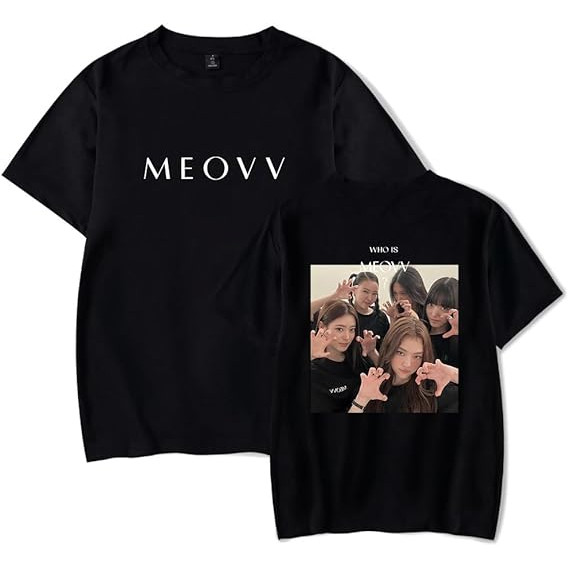 💯🤗เสื้อยืด MEOVV Merch T-Shirt Short Sleev Classic Print Top Tee Unisex s-5xl