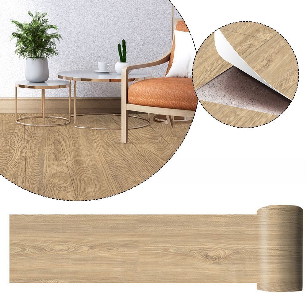 Vinyl Floor Tiles Back Sticker Bedroom Self-adhesive Floor Sticky Wall Sticker