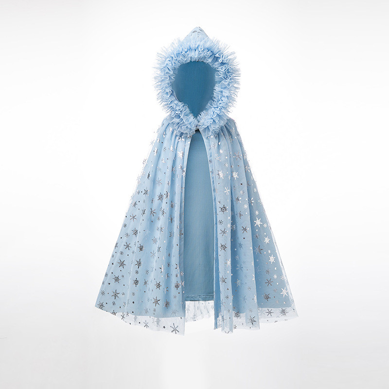 ฤดูใบไม้ร่วงฤดูหนาวหญิง Aisha เสื้อคลุมเสื้อคลุม Frozen Aisha ชุดเจ้าหญิงกันลม Aisha ผ้าคลุมไหล่เด็กแจ็คเก็ต