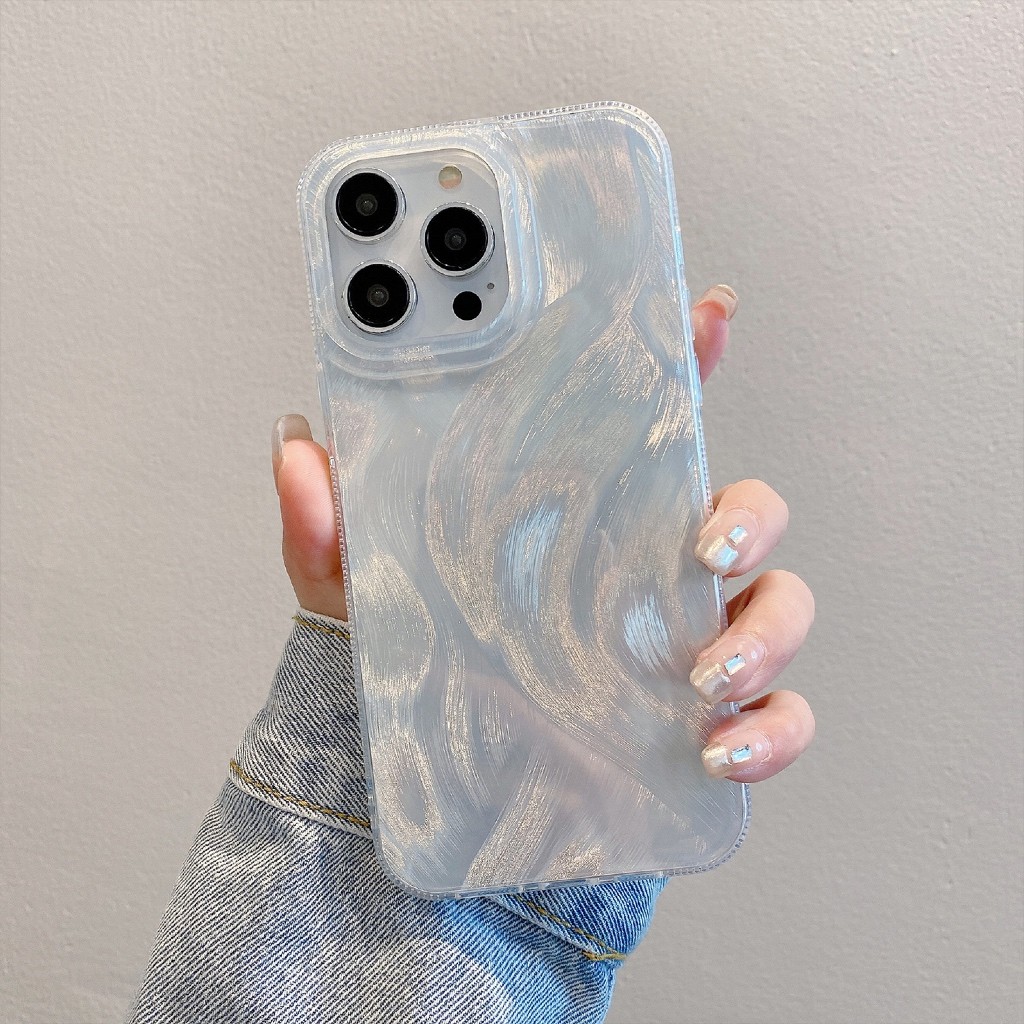 WF CASE Clarity Swirl โฮโลแกรมสําหรับ SAMSUNG A16 A06 A56 A36 A26 A05 A05S A03 A04E A03S A02S A04 A1