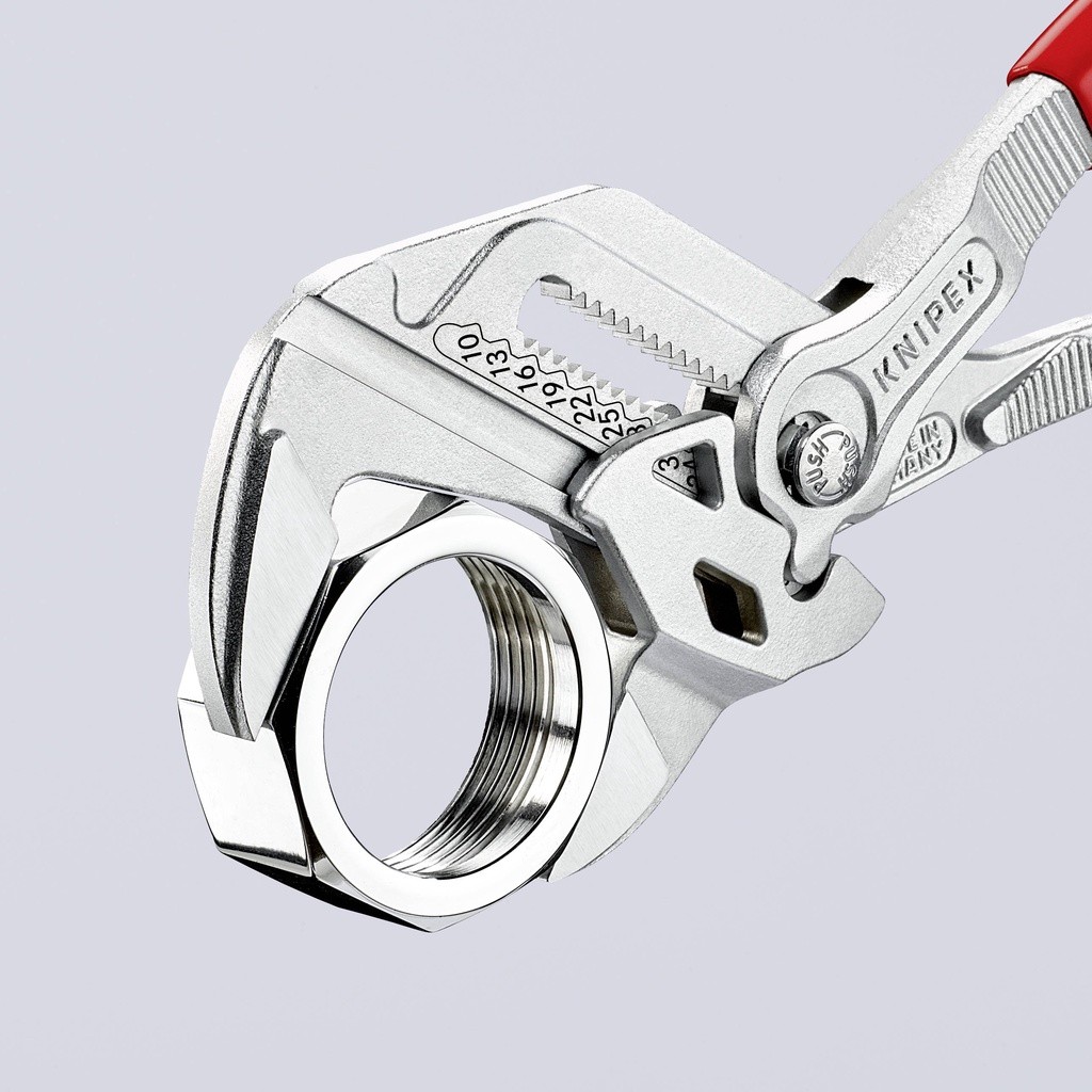 KNIPEX NO.86 03 180 Pliers Wrenches ขนาด 180mm. (คีมคอม้า จับแป็บ) - รูปที่ 4