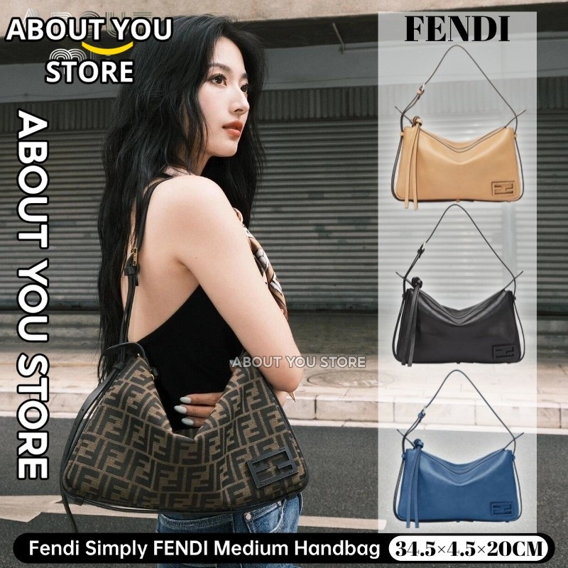 Fendi Simply FENDI Medium Handbag กระเป๋าใต้วงแขนผู้หญิงปรับได้